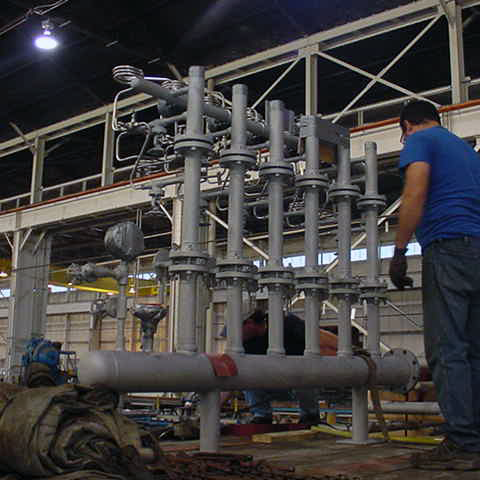 Custom Large Scale Fabrications - Complex Piping & Skid Fabrications